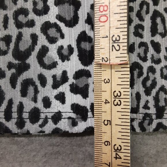 Honeyme Womans Pullover Dress Size SMALL, Short Sleeve, Leopard Print Scoop Neck - Picture 6 of 6